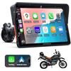 APHQUA Schermo Moto 7 CarPlay e Android Auto Senza Fili - Touchscreen impermeabile IP67 per moto con Navigation GPS, Bluetooth Trans, Siri, Vivavoce - Modello A722