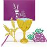 Cologne Cards Biglietto tridimensionale pop-up per comunione Calice & uva - Biglietto di cresima, biglietto di auguri per comunione - come piccolo regalo, regalo di denaro e idee regalo per la prima comunione