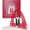 Cologne Cards Mr. & Mr. & Mr. - Biglietto di auguri per matrimonio Gay Wedding, elegante biglietto di auguri in 3D