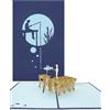 Cologne Cards Biglietto di auguri Pop Up Pescatore - Gita di pesca - Biglietto 3D motivo pesca, biglietto di compleanno, per la pensione, buono regalo, motivo: pescatore al mare
