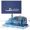 Cologne Cards Biglietto pop-up "Venice" panorama di Venezia e giro in gondola; biglietto d'auguri 3D utilizzabile per souvenir, compleanno, buono regalo per viaggio