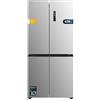 Cecotec Frigorifero Americano 4 Porte Bolero CoolMarket 4D 436 Inox E. 436L, Cross Door, Compressore Inverter, NoFrost, Multi Airflow, Fast Cooling, Classe E, Modalità Vacanza, Humidity Box