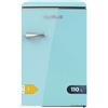 Cecotec Mini Frigorifero Retro 110 L CoolMarket TT Origin 110 Blue E, Classe E, ICEBOX, LED interno, Maniglia cromata, Vassoi in vetro, Apribottiglie, Blu