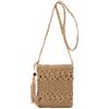 Jywmsc Borsa a Tracolla Piccola in Paglia Borsa da Spiaggia Estiva per Donna, Borsa a Tracolla in Paglia Intrecciata per Vacanze al Mare