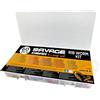 Savage Gear Rib Worm Kit - Vermi nervati realistici per Bass, Persico e Lucioperca - Ideali per il Carolina e Texas Rigging, Include pesi, ami e perline per la pesca in acqua dolce e salata, assortite