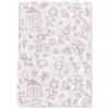 Ti TIN Mussola per Neonati 100% fibra di cotone | Extra Morbida e Assorbente per Neonati con Stampa Disegni di Bambini, Colore Rosa, 120x120 cm