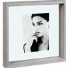 MASCAGNI CASA Cornice Portafoto 30x30cm Foto 13x18cm Legno Grigio