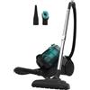 Cecotec Aspirapolvere senza Sacco a Traino Ciclonico Potenza 800 Watt colore Nero e Turchese - 05599 Conga Rockstar Multicyclonic