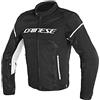 DAINESE 173519694858 Air Frame D1 Tex Giacca Moto Estiva, Nero/Nero/Bianco, 58