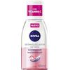 NIVEA Detergente per occhi illuminante Waterproof (1 x 125 ml) struccante per contorno occhi impermeabile detergente viso energizzante formula bifasica con vitamina C