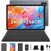 T20 Tablet Con Tastiera - Tablet Android 15 Octa-Core Con Gemini AI, 24 GB RAM +