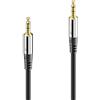 sonero® premium cavo audio jack da 3,5 mm, 15,0 m, contatti dorati, nero