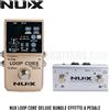 NUX LOOP CORE DELUXE BUNDLE + NMP2 Dual footswitch Loop + 40 pattern di batteria