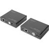 DIGITUS ESTENSORE KVM PER MONITOR HDMI 2.0 TASTIERA MOUSE USB CON CAVO RETE HDBaseT DI