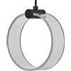 LEDVANCE Lampada a sospensione decorativa Decor Circle PL, 8W, 370lm, 3000K/4200K/6500K, bianco caldo/bianco freddo/luce diurna, interruttore CCT a clic, non dimmerabile, IP20, plastica, nero