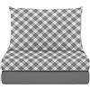 KASANOVA SET LETTO SINGOLO COMPLETO SCOTTISH GREY 441