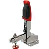 Bessey STC vh20 Vertical auto Adjust Toggle Face Mount nickel Plated Clamp Vertical flange, Silver by BESSEY