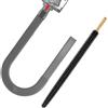 Sealegend Kit di pulizia per bocchetta dell'asciugatrice, 2 pezzi, compatibile con modelli Dyson V7, V8, V10, V11, V15 o superiori, spazzola per pelucchi, spazzola flessibile e lunga