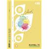 rambloc Ricambio rinforzato quaderni ad anelli Rambloc formato A4 colore giallo - 4 mm - 90524121
