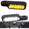 DREAMIZER Frecce Moto Omologate, 4PCS 12V Universali Indicatori di Direzione Moto LED Luci di Marcia Compatibile con Harley Sportster Dyna Honda Shadow Kawasaki Vulcan Yamaha V-Star Road Star