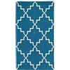 Markotex Art Deco Tappeto Bagno,Tappetino Antiscivolo per Il Bagno,Soffice Tappeto da Bagno in Cotone,Assorbente, 50x80 cm, 50x120 50x140 50x180 3pz (Blu, 60x180)
