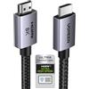 UGREEN Cavo HDMI 2.1 8K Cavo HDMI certificato 8K 60Hz 4K 240Hz Ultra Alta Velocità 48Gbps Alluminio eARC HDCP Dynamic HDR Dolby Atmos Compatibile con HDTV Monitor PS5 PS4 Xbox PC, 1M