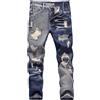 pvucpot Jeans Strappati Bambini in Denim Pantaloni Skinny Jeans Moda con Tasche Pantaloni Lunghi Blu Vintage per Ragazzi 4-14 Anni