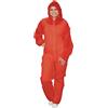 Krefting Tooling Tuta usa e getta, colore rosso, taglia L/XXL, 10 pezzi