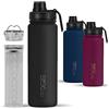 720°DGREE Borraccia termica 710ml "noLimit" + Infusore Frutta - Ermetica, adatta a bevande gassate - Tappo a vite - Ideale per bambini, scuola, ufficio, fitness e outdoor