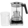 WMF Lumero, Bollitore in vetro 3 in 1, 1.6 l con funzione di versamento a 36 gradi, bollitore per tè, scaldabagno, scaldabagno multiuso, per yogurt, regolazione della temperatura, acciaio inox opaco
