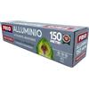FRIO - Alluminio rotolo alimenti, carta alluminio 150 metri con Seghetto Incorporato, per cucina professionale, carta argentata cucina confezione scorta. Duttile, passa dal gelo al frigo al forno