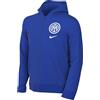 Nike Felpa da Calcio in French Terry con Cappuccio E Zip A Tutta Lunghezza Inter Club per Ragazzo - Home, Lyon Blue/White, FQ3112-438, L