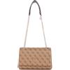 GUESS Noelle Crossbody Flap, Borsa Convertibile, Patta a Tracolla Donna, Logo Latte, Taglia Unica