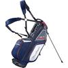 MACGREGOR Principal - Sacca da golf leggera da 24,1 cm, con 2 divisori a tutta lunghezza, 7 tasche e doppia cinghia imbottita, colore: blu navy/grigio/rosso
