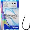 PRO FILSTAR Set 10 Ami da Pesca Legati Nichel Nero N4, Filo da Pesca Monofilo DIA 0,20mm,50cm - Monofilamento - Articoli da Pesca - Pesca Accessori - Attrezzatura da Pesca - Lega Ami da Pesca - Hooks