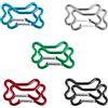 WatDenyFine 10 Pezzi di Osso Portachiavi a Forma di Osso - Piccolo Moschettone Adatto per la Decorazione (5 Colori)