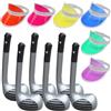 Dhqkqg Gli accessori da golf includono 6 mazze gonfiabili da golf e 6 cappelli con visiere parasole in colori assortiti, accessori per costumi da golf per amanti dello sport, uomini, donne, bambini