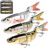 YIMINI 462 (A) 3 Pezzi Esche Da Pesca, Set Di Esche Artificiali 3D, Wobbler A Più Snodi, Ad Affondamento Con Ganci, Per Acqua Dolce, Acqua Salata, Trota, Pesce Persico (A)