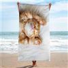 Generic Asciugamano Da Bagno Stampa 3D Asciugamano Da Piscina 200 X 200 Cm Beach Towel Per Bambini, Gatto Carino Animale Bambini Fogli Da Bagno Ultra Morbido Assorbente Durata Spiaggia Sauna Bagno Viso Asciu