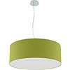 OLUX ILLUMINAZIONE - Lampadario Soggiorno Moderno in Tessuto, Lampadario a Sospensione Ideale per Salotto e tutte le stanze della Tua Casa, Perfetto per Led,Made in Italy(Mod.Roary-Verde acido-60cm)
