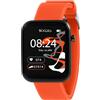 Tikkers Kids Series 13 Smart Watch con Fitness Tracker, sveglia, fotocamera, connessione GPS, cardiofrequenzimetro, contapassi, touch screen, cinturino in silicone arancione, Arancione, misura unica
