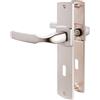 Vachette assa abloy - Set di 2 maniglie per porta piccola piastra arti-color cromo velluto, funzione chiave L -