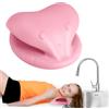 Lyreh Cuscino Cervicale Lavaggio Capelli Bambini, Stazione Shampoo per Lavandino Lavabo Portatile Bambini Cuscino Ergonomico Lavaggio Capelli per Vasca da Bagno (Rosa)
