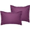 Nuit Des Rêves Luxurious Oxford Pillowcase Set (2 pezzi), viola, 80 x 80 + 5 cm, 100% cotone ranforce, 155 thread Count | Envelope Closure, lavabile in lavatrice a 30 °C