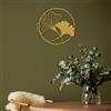 Wallity Hanah Home Elegante accessorio decorativo da parete in metallo, 49 x 49 cm, 100% acciaio, spessore 2 mm, leggero ed elegante per la decorazione della casa moderna
