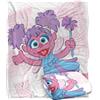 LOGOVISION Sesame Street Coperta, 152 x 127 cm, Big Abby On The Street, morbidissima al tatto