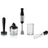 Bosch Frullatore a immersione ErgoMaster Serie 6 MSM6M623, 10 anni di garanzia motore, lame in acciaio inox, frizione in ceramica, raffreddamento ad aria, schiacciapatate, frusta, 1000 W, acciaio inox
