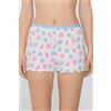 Tezenis Pantaloncini Corti In Cotone Stampato Punto Bambola Donna