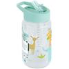 Miniland - Bottiglia per Bambini in Tritan da 450ml, Borraccia con Cannuccia e Manico Ergonomico, Lavabile in Lavastoviglie (Jungle)