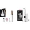 Braun FaceSpa Pro SE912 - Depilatore Donna per Viso, Epilazione e Pulizia, Rasoio Elettrico per Baffetti, Mento e Guance - Bianco e Oro - Idea Regalo